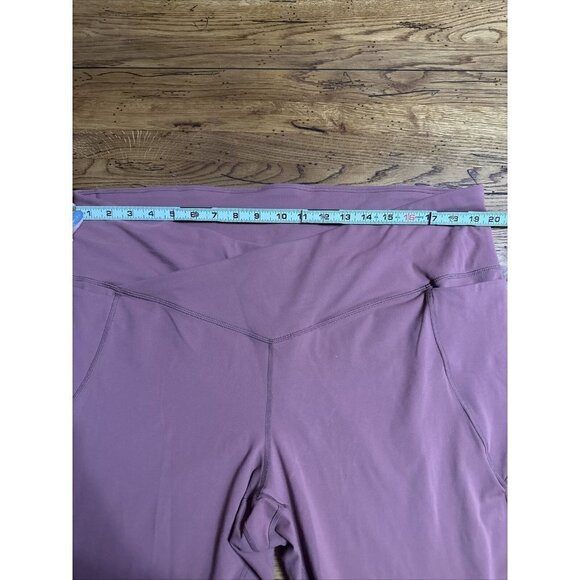 Fabletics Pureluxe Leggings Women 2XL High Rise Stash Pocket Stretch Rust LL2 - Picture 3 of 7